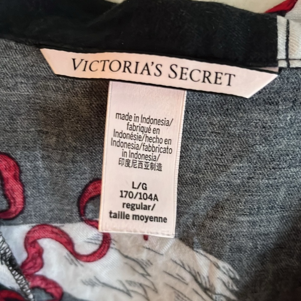 Victoria’s Secret Swan Long sleeve flannel pajama set Large - Picture 2 of 8